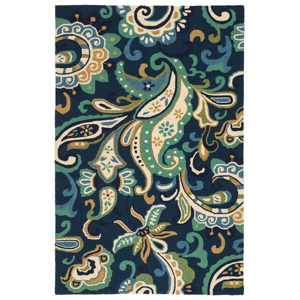 Shop Elsita Indoor Outdoor Floral Area Rug Overstock 9213682