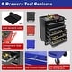 preview thumbnail 13 of 11, 5-Drawer Rolling Tool Cart with Wheels Garage Storage Tool Chest