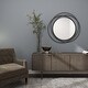 preview thumbnail 2 of 32, Stylish Metal Wall Mirror with Overlapping Circles and Foiled Finish - Gold or Gray