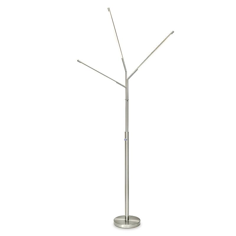 HOMEGLAM Terminals 3-light 24W Tube LED adjustable Floor Lamp