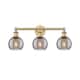 Option Brushed Brass / Light Smoke Deco Swirl