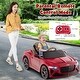 preview thumbnail 2 of 33, 12V Battery Powered Licensed Bentley Bacalar Kids Ride-on Racer Car - 42.5" x 25.5" x 18" Red