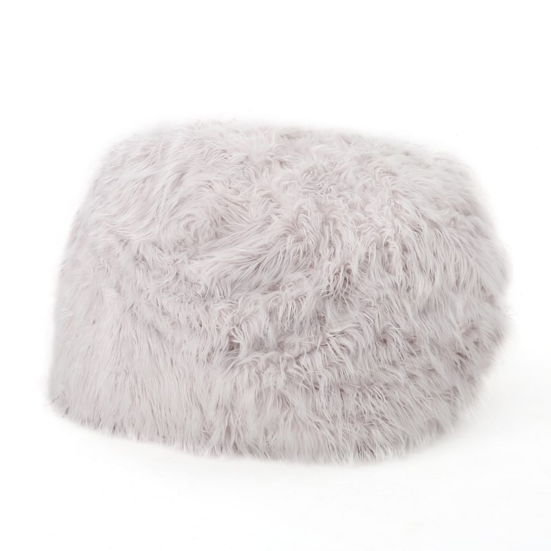 5 Foot Rounded Faux Fur Bean Bag