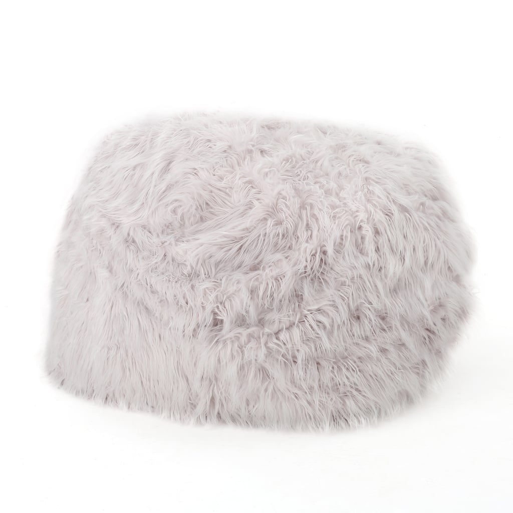 5 Foot Rounded Faux Fur Bean Bag