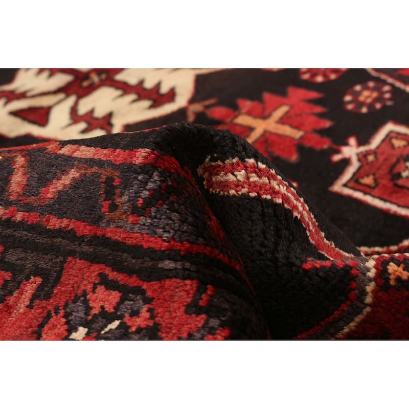 ECARPETGALLERY Hand-knotted Andelz Black Wool Rug - 4'11 x 7'3