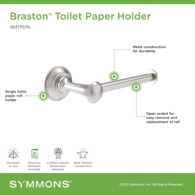 Symmons 583TP Braston Wall Mounted Toilet Paper Holder