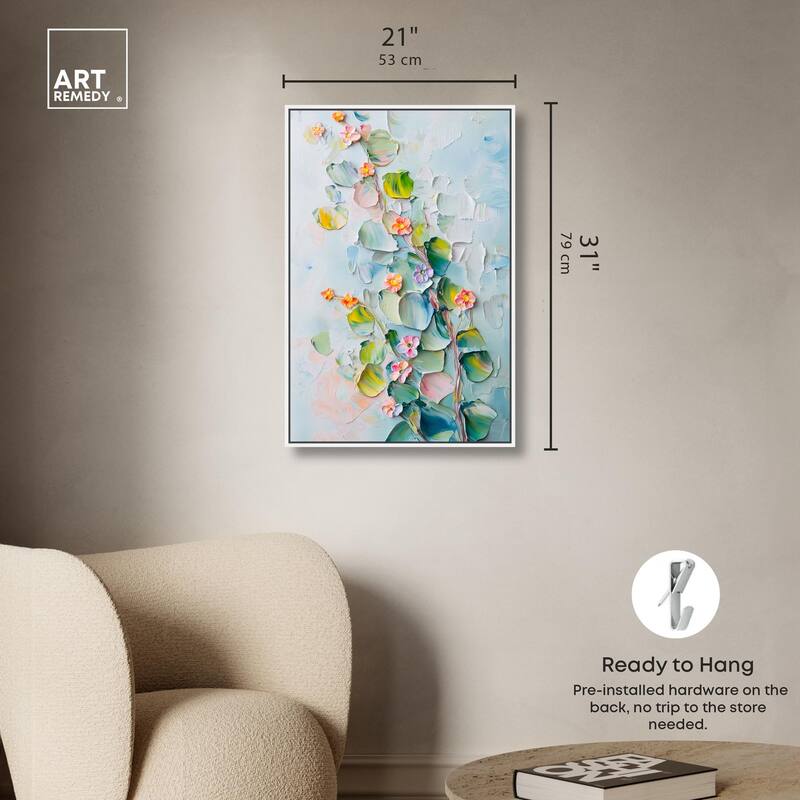 Textured Tendrils I Canvas by Art Remedy