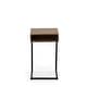 preview thumbnail 5 of 4, Carolina Living Dashiel Cubby C-Form Table - Chestnut/Black