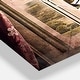 preview thumbnail 3 of 4, Designart 'Open Window to Rural Landscape' Cottage 3 Panels Oversized Wall CLock - 36 in. wide x 28 in. high - 3 panels