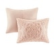 preview thumbnail 9 of 29, Madison Park Virginia Tufted Cotton Chenille Medallion Duvet Cover Set