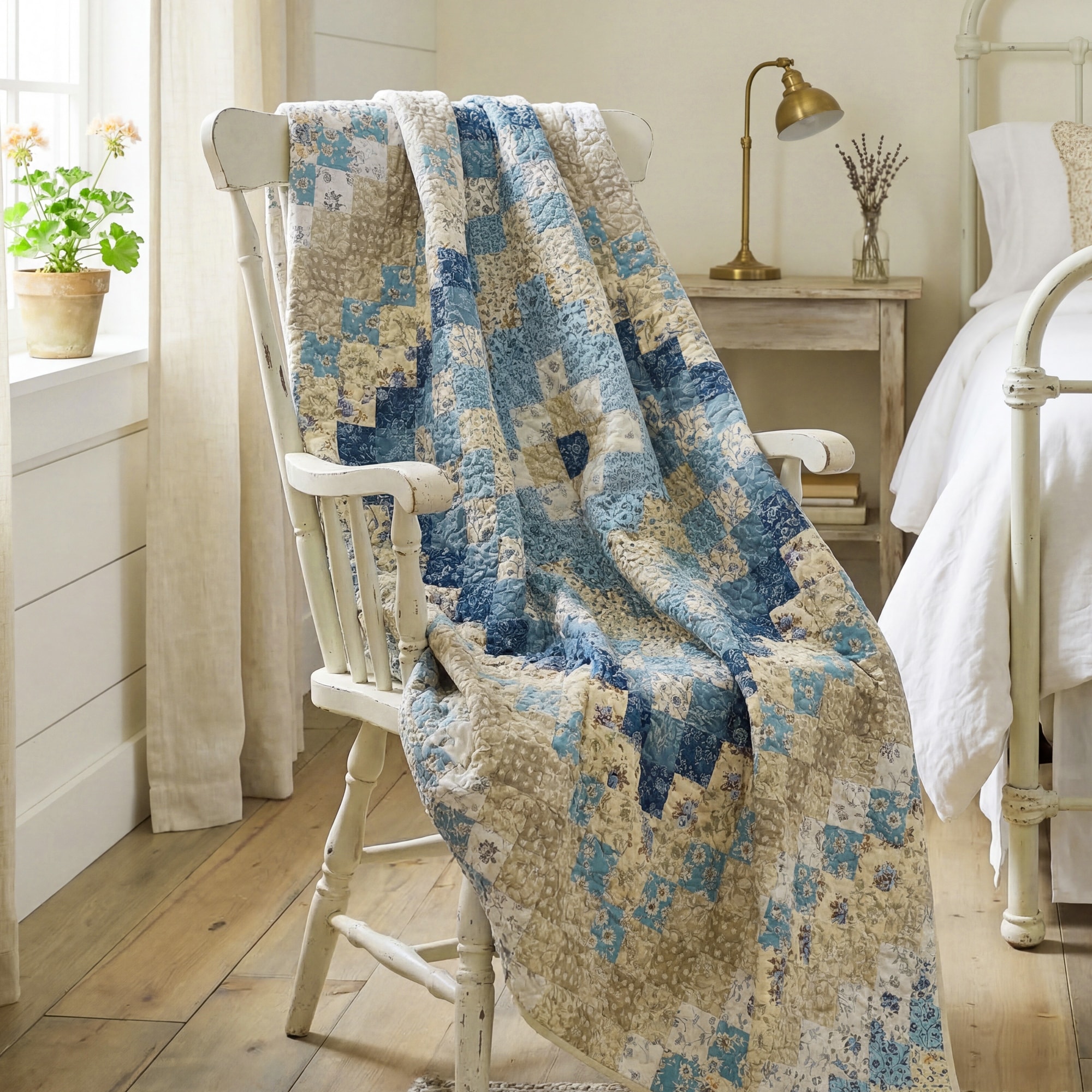 Donna Sharp Blue Diamond Throw