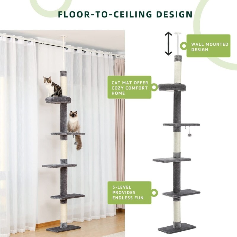 Tier floor to deals ceiling cat tree