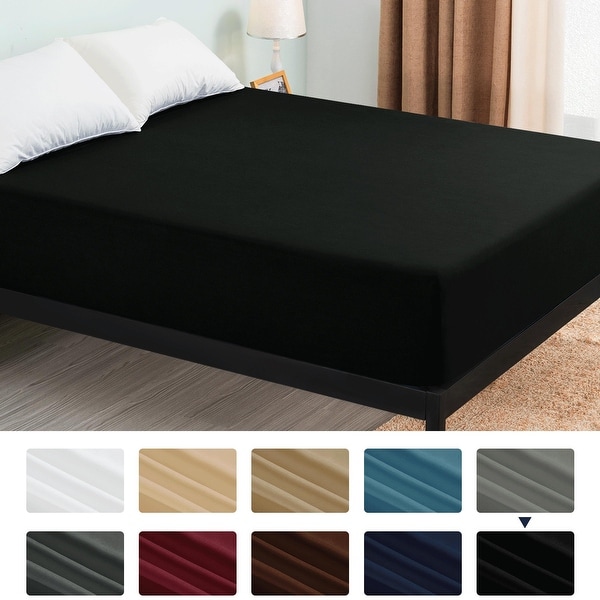 Subrtex Premium Microfiber 15 inch Deep Pocket Fitted Sheet On Sale Bed Bath Beyond 32572983