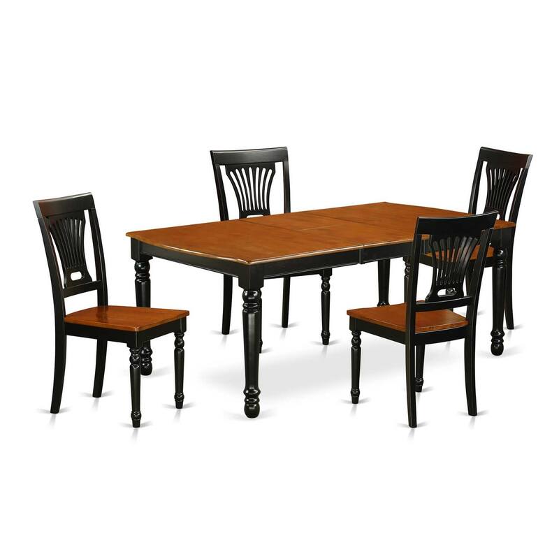 Kitchen Table Set 5 Piece Dining Set with Chairs - Modern Dining Room Table & Chairs