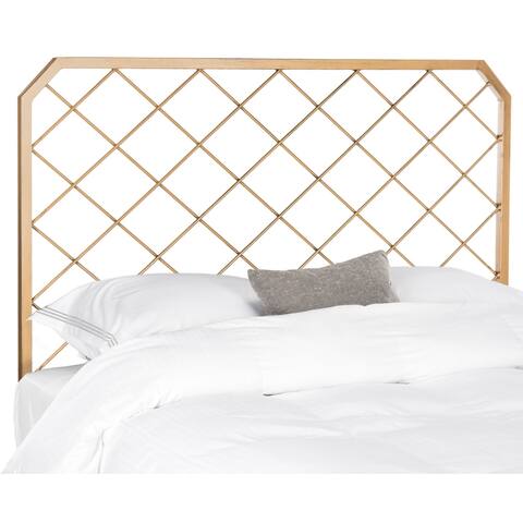 SAFAVIEH Bedding Stitch Gold Metal Mesh Queen size headboard - Antique Gold