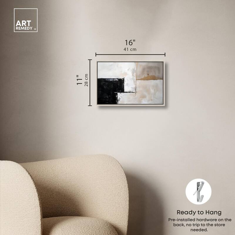 Black Dust and White Ash II Canvas by Art Remedy