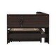 preview thumbnail 22 of 23, Twin Size L-shaped Bookcases Bed with Power Outlets, USB Charging Ports,Two Drawers