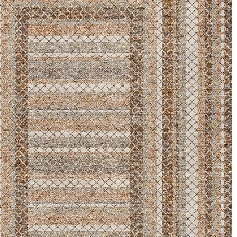 HomeRoots Geometric Transitional Rectangle Outdoor Rug