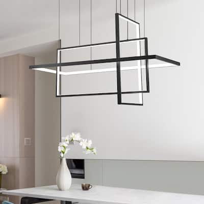 Maxax 3 - Light Statement LED Chandelier with Wrought Iron Accents - YX-13