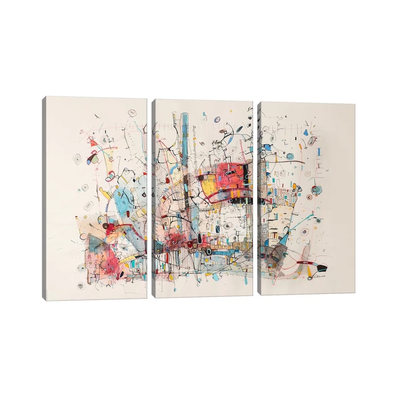 iCanvas "Voyage " by Rebecca Moy 3-Piece Canvas Wall Art Set
