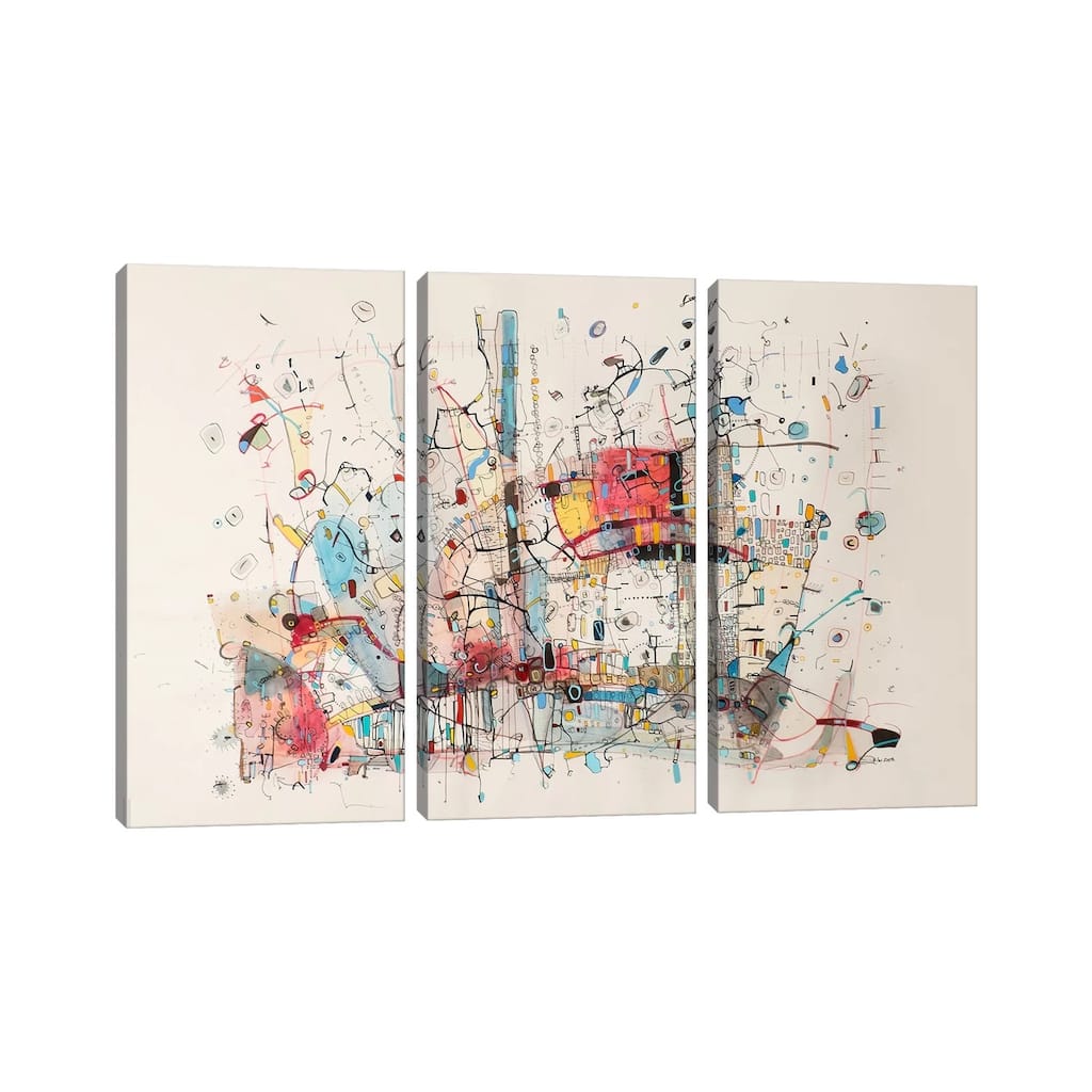 iCanvas "Voyage " by Rebecca Moy 3-Piece Canvas Wall Art Set
