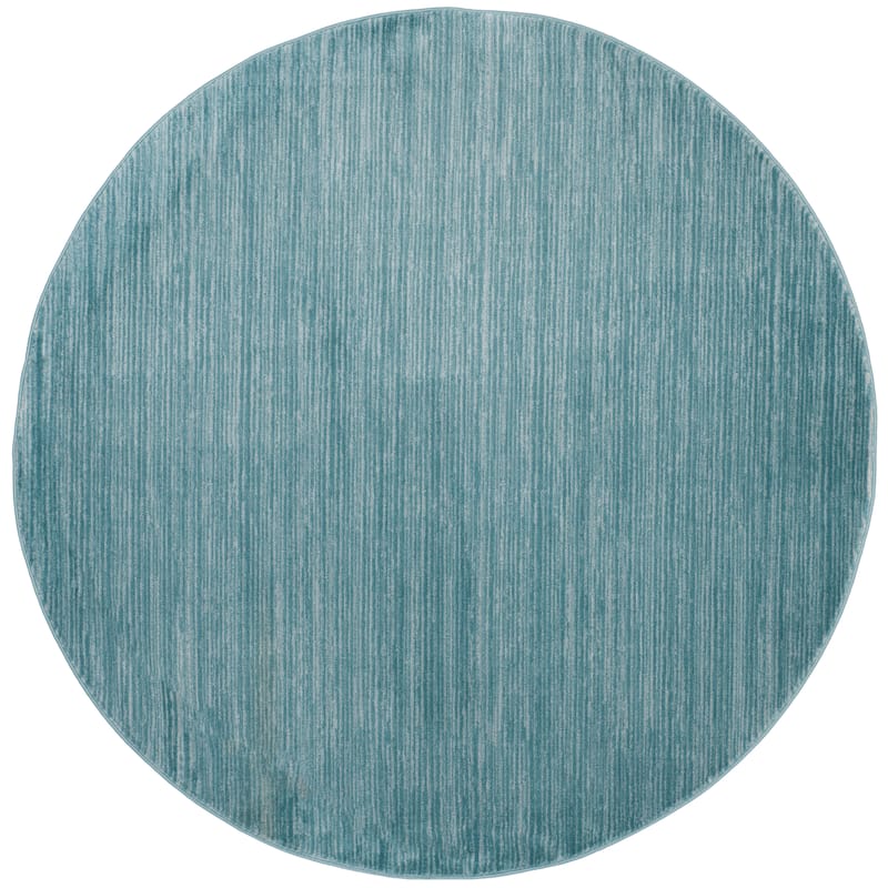 SAFAVIEH Vision Sunanda Modern Ombre Tonal Rug - 6'7" Round - Aqua