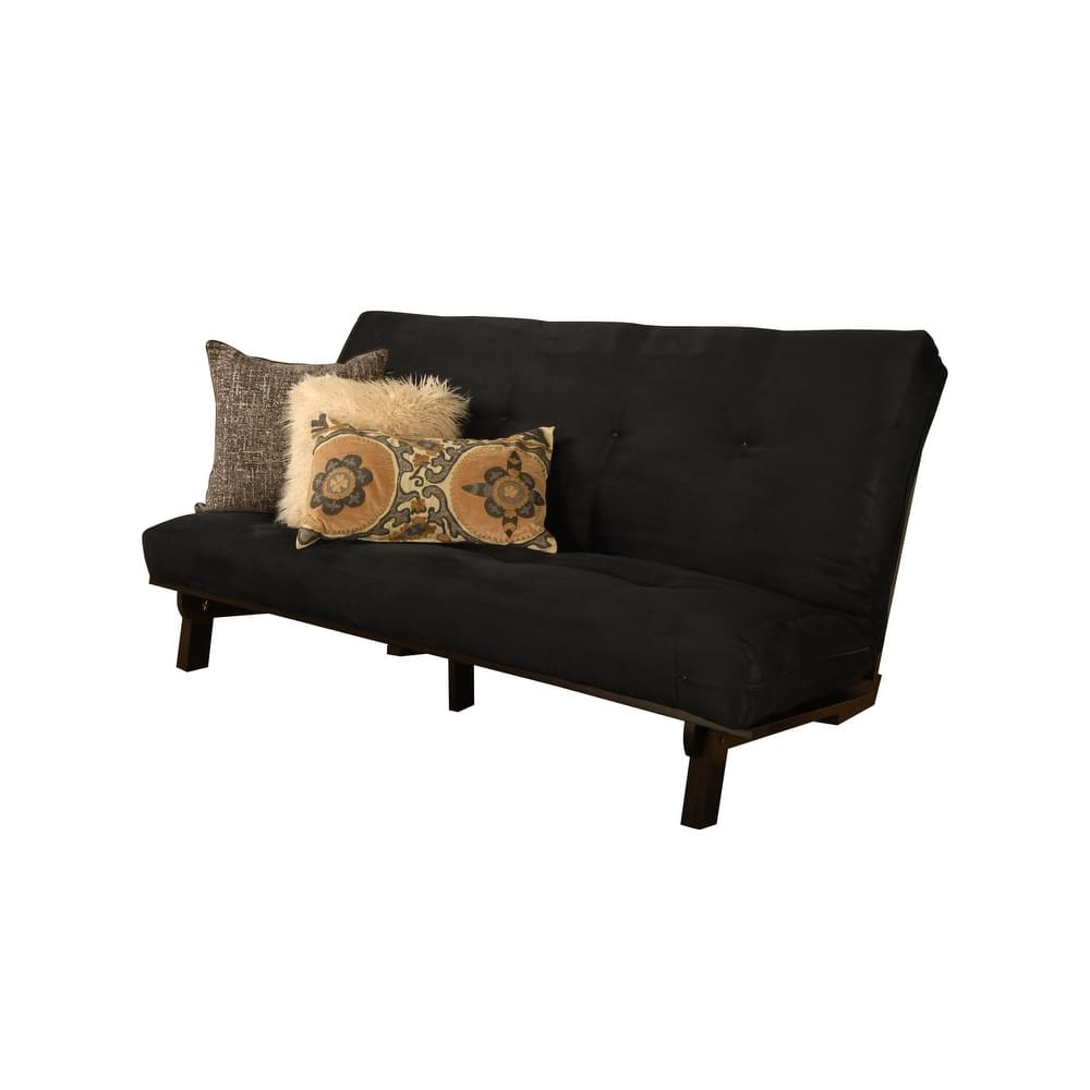 Somette Carson Full-size Futon Set in Java Finish with Mattress