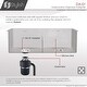 preview thumbnail 7 of 5, STYLISH Square Garbage Disposal Adapter - Stainless Steel - N/A