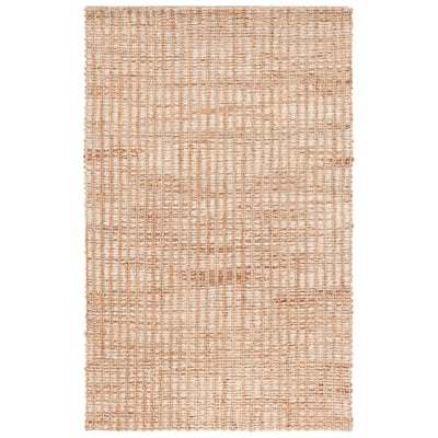 SAFAVIEH Flatweave Natural Nadette Fiber Farmhouse Jute Rug