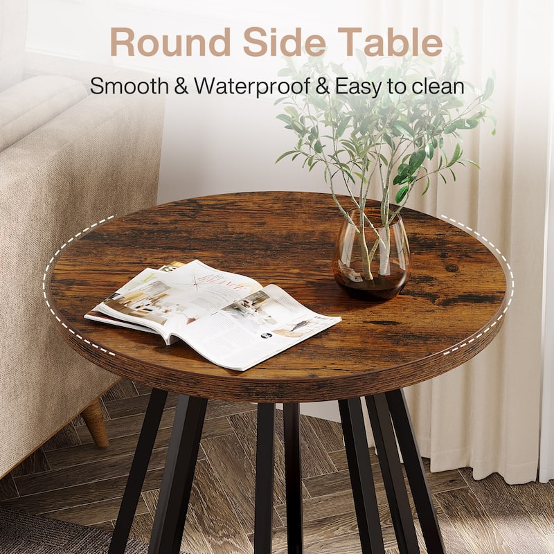 2-Tier Small Round Side Table