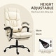 preview thumbnail 22 of 63, Vinsetto Office Desk Chair Recliner, Height Adjustable Movable Lumbar Support with 6-Point Vibrating Massage