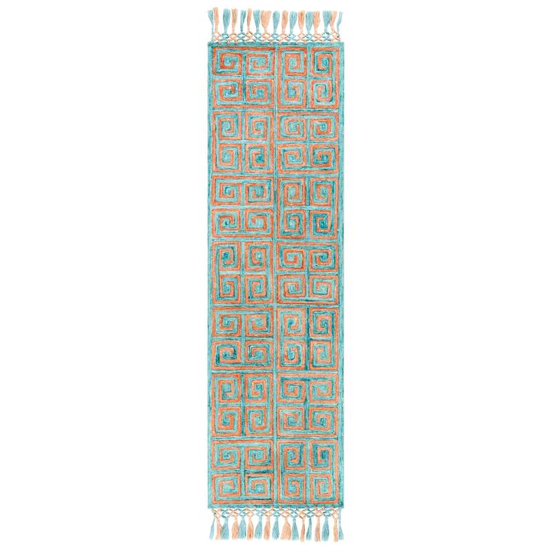 SAFAVIEH Handmade Sahara Alia Silk Tassel Rug