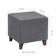 preview thumbnail 18 of 53, Adeco Simple British Style Passionate Cube Ottoman Footstool