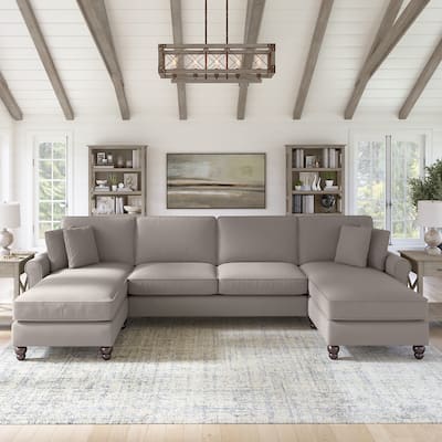 Hudson Sectional Couch with Double Chaise Lounge by Bush Furniture