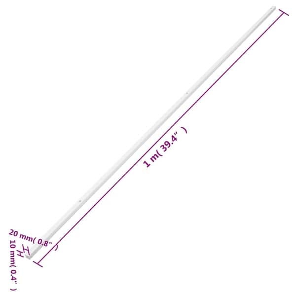 dimension image slide 17 of 33, vidaXL Cable Trunking Management Cord Hider Raceway Wire Cover Office PVC