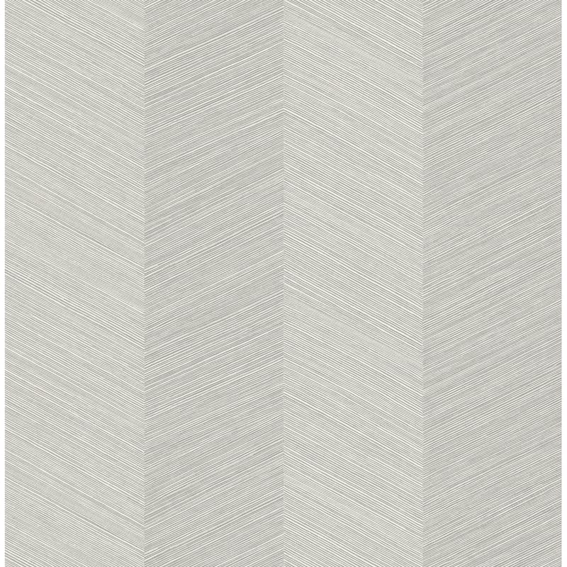 Stacy Garcia Home Chevy Hemp Peel and Stick Wallpaper - 20.5 in. W x 18 ft. L - Lunar Grey