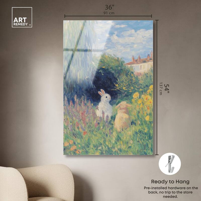 Quiet Gardeners Acrylic by Art Remedy, Ready to Hang