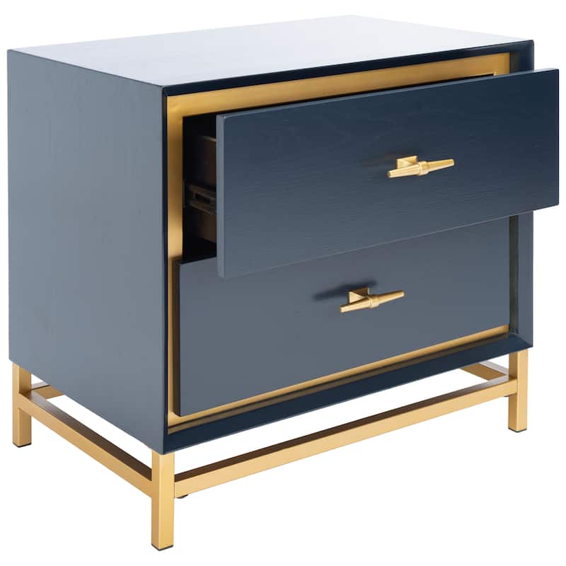 SAFAVIEH Jayla 2-Drawer Accent Table Nightstand