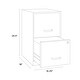 preview thumbnail 3 of 2, Space Solutions 18" Deep 2-drawer Metal File Cabinet, Putty