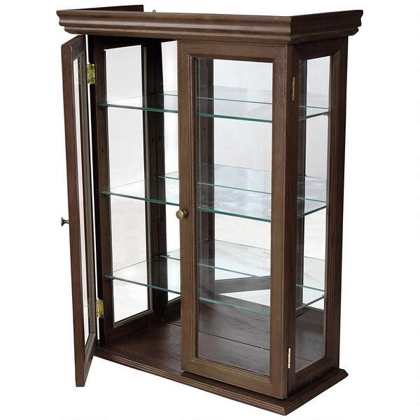Design Toscano Country Tuscan Hardwood Wall Curio Cabinet Walnut Finish 20 X 7 5 X 26 Overstock 19384606
