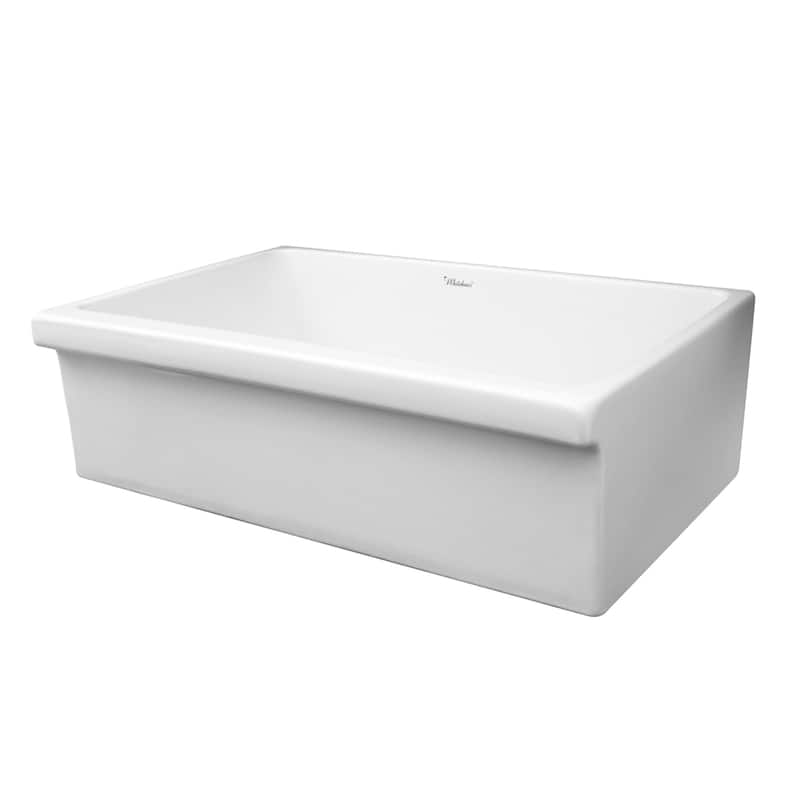 Whitehaus 36" Large Quatro Alcove Reversible Fireclay Farm House Sink