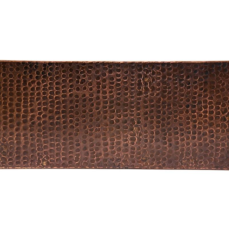 35-in Hammered Copper Kitchen Apron Single Basin Sink with Matching Drain and Accessories (KSP3_KASDB35229)