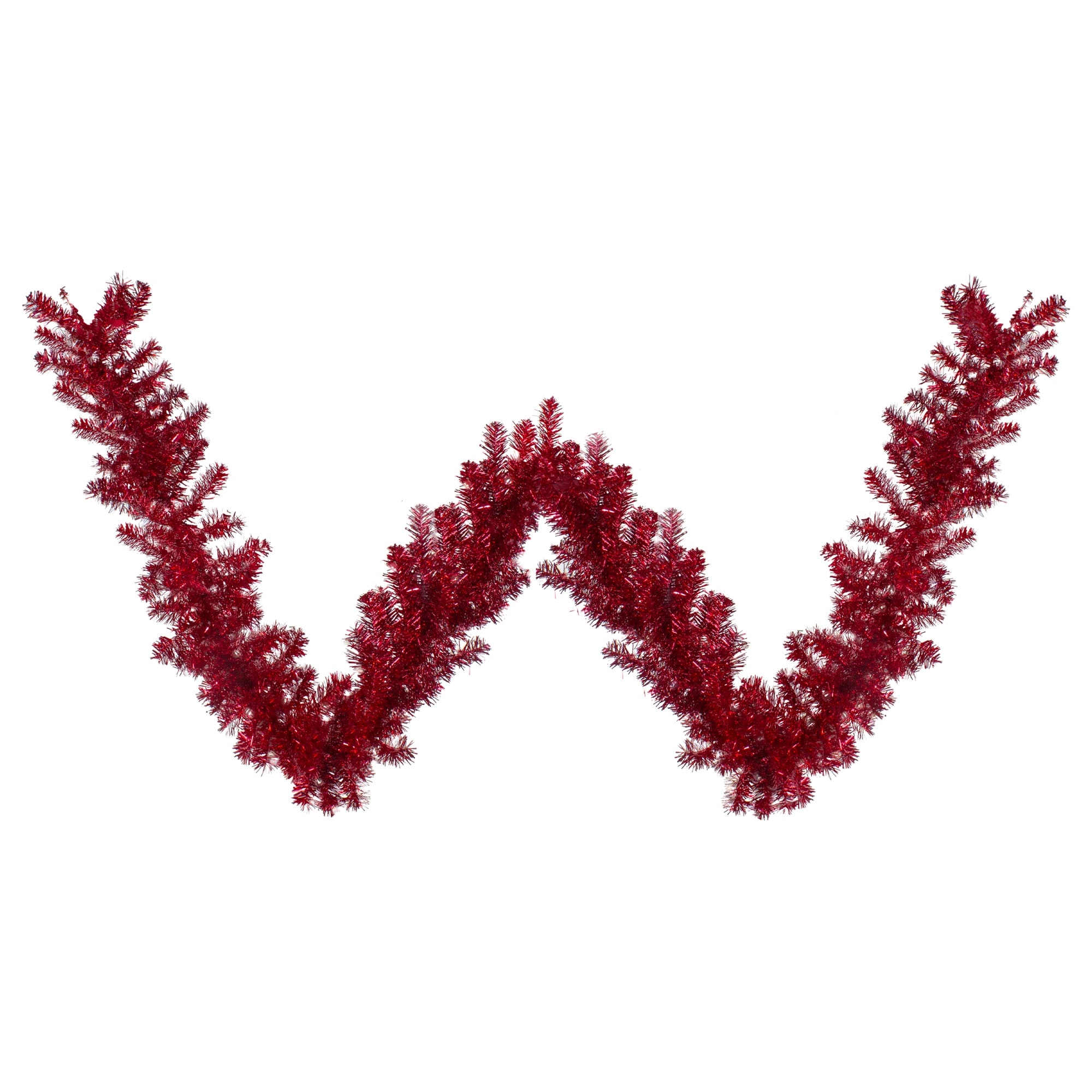 9' x 12" Metallic Tinsel Artificial Christmas Garland - Unlit