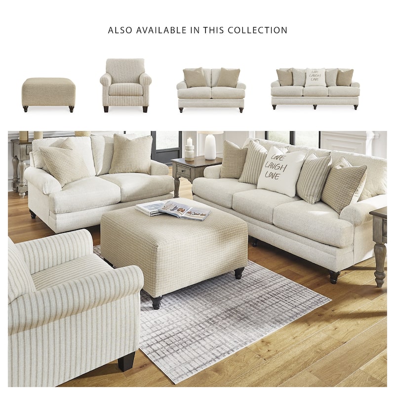 Signature Design by Ashley Valerani Brown/Beige Accent Chair - 36"W x 36"D x 36"H