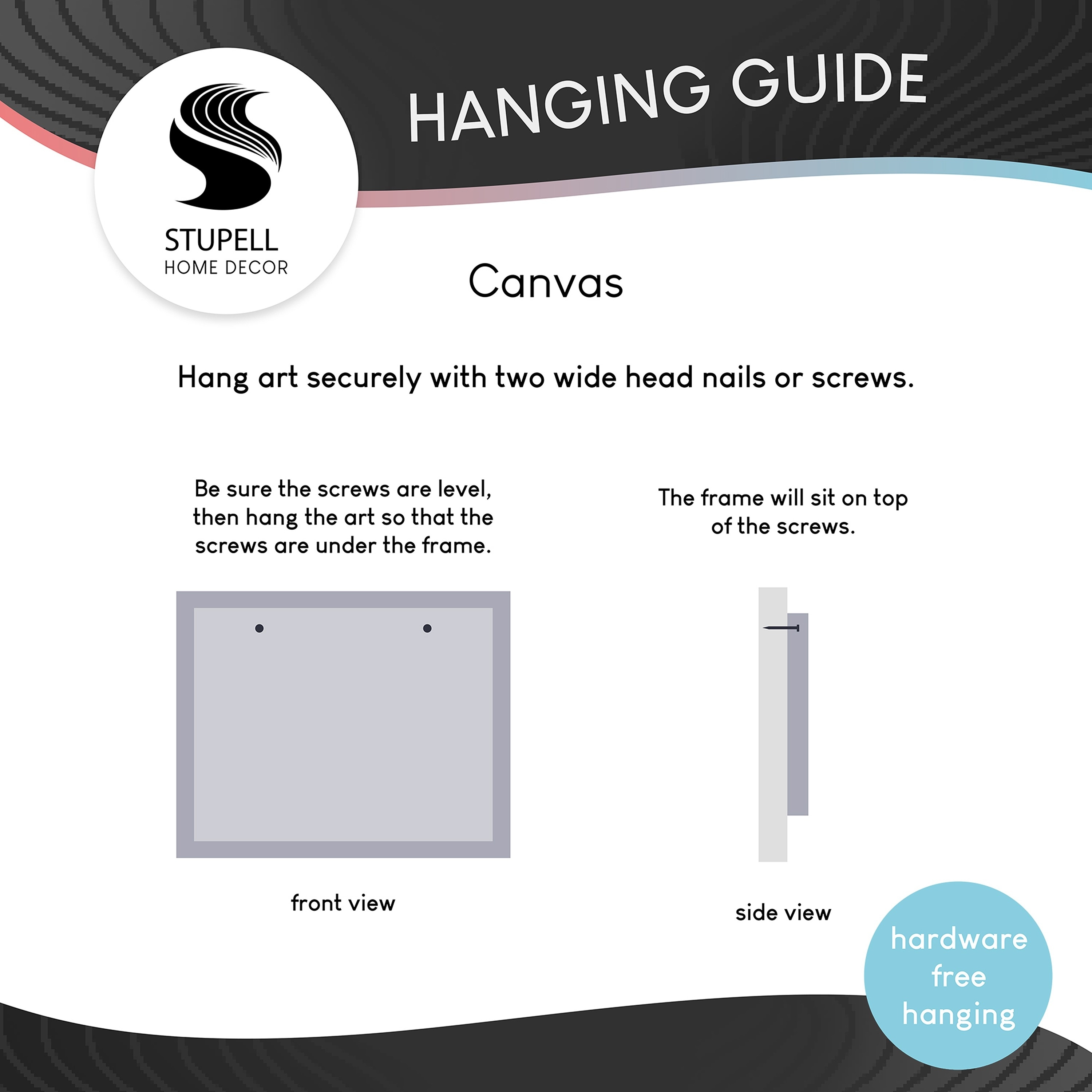 Stupell Love Grows Best Grey Illustration Stretched Canvas-image