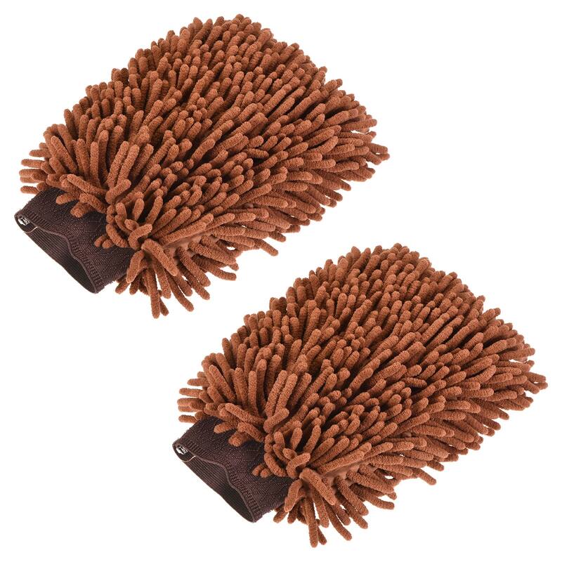 Microfiber Soft Chenille Wash Mitten Dusting Gloves for Cleaning