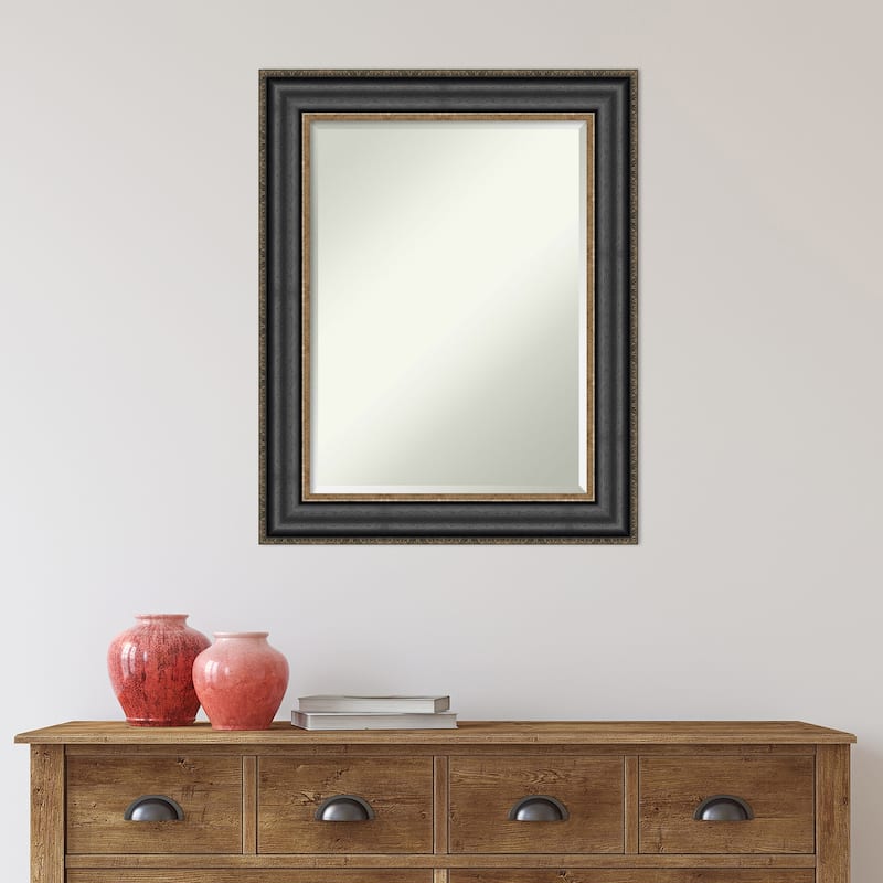 Beveled Wall Mirror - Thomas Black Bronze Frame - Thomas Black Bronze