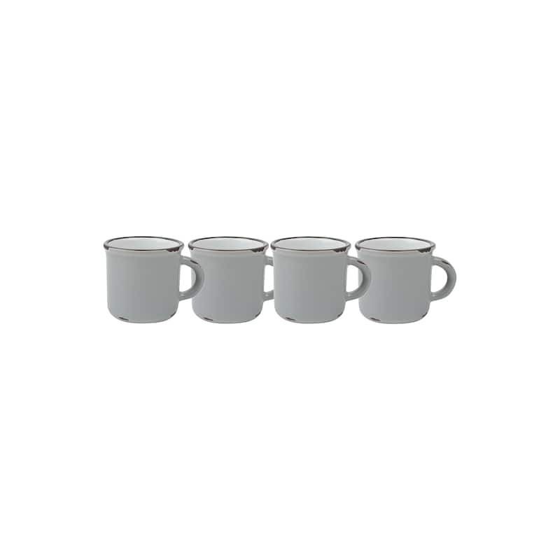 Tinware Espresso Mugs, Set of 4