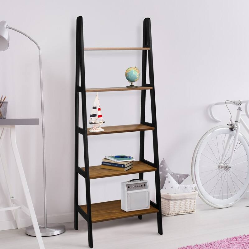 Porch & Den Peterson 5-shelf Ladder Bookcase
