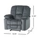 preview thumbnail 19 of 19, Christopher Knight Home Gannon Fabric Reclining Glider Club Chair